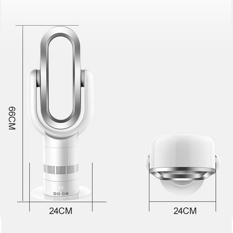 Hot Sale Air Cooling Smart air Purifier Bladeless Standing Fan Electric Heater Leafless Tower Pedestal Heating Household Fans