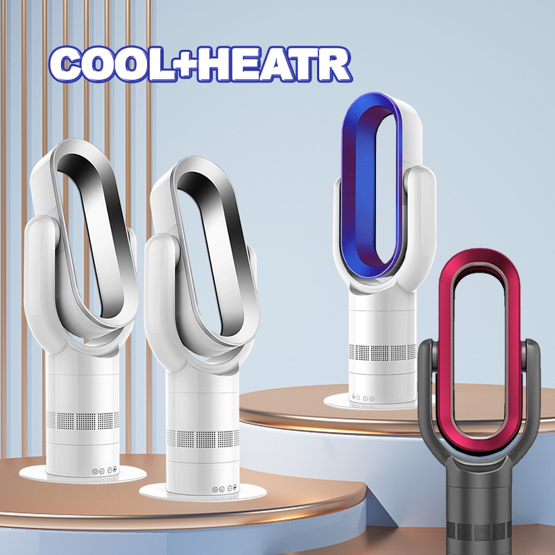 Hot Sale Air Cooling Smart air Purifier Bladeless Standing Fan Electric Heater Leafless Tower Pedestal Heating Household Fans