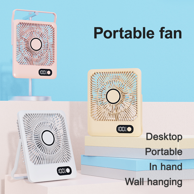 Wholesale Mini Desktop Fan Portable Cooling 5-Speed USB Charging Fine DC Motor Safe for Outdoor Use 5-Speed Reconcile for Cars