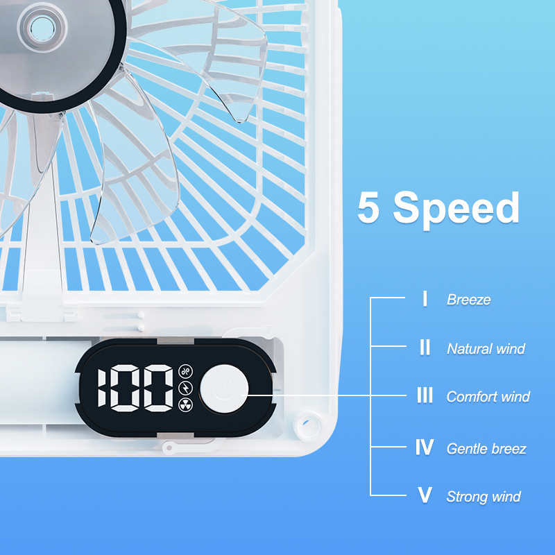 Wholesale Mini Desktop Fan Portable Cooling 5-Speed USB Charging Fine DC Motor Safe for Outdoor Use 5-Speed Reconcile for Cars