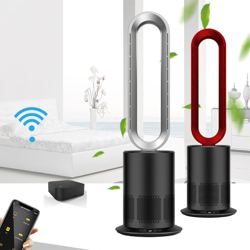 TP-09 new hot sale smart heater portable remote control floor heating and cooling dual use leafless fan air purifier fan heater