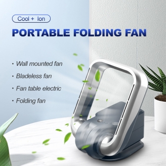WallMounted Bladeless Fan Powerful Soft Wind Electric Whisper-Quiet with Cooling and HEPA Filtration & Negative Air Purification