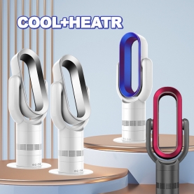 Hot Sale Air Cooling Smart air Purifier Bladeless Standing Fan Electric Heater Leafless Tower Pedestal Heating Household Fans 