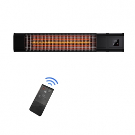 Portable Infrared Heater Carbon Fiber Heating Element 2000W Smart Control Waterproof Energy Efficiency Class 250-299 Sq ft for 