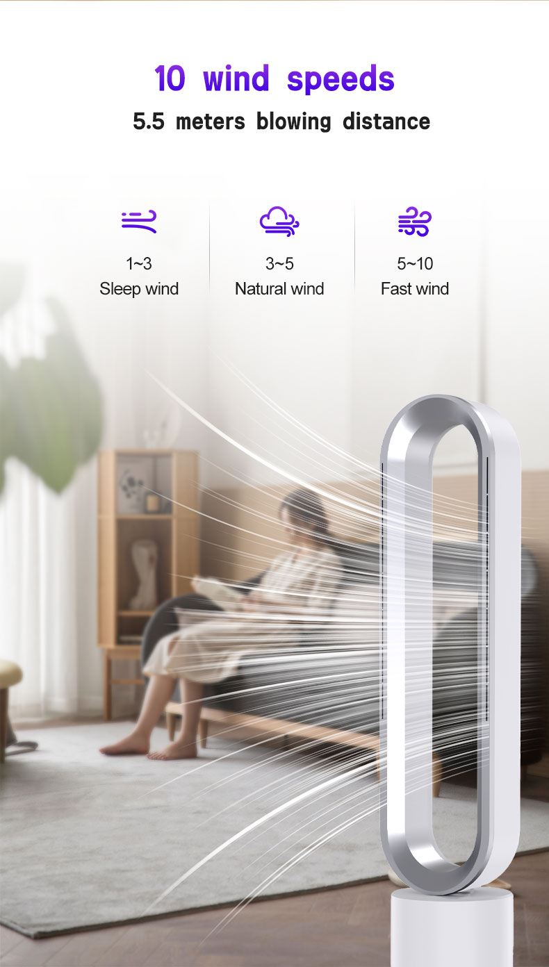 Best Bladeless Tower Fan – Strong Airflow, Energy Saving & Stylish