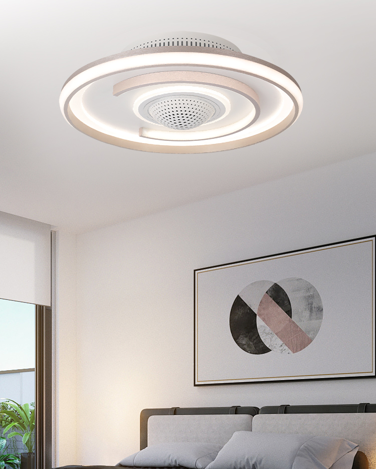 Low-Profile Flush Mount Ceiling Fan & Light – Perfect for Bedrooms & Living Rooms