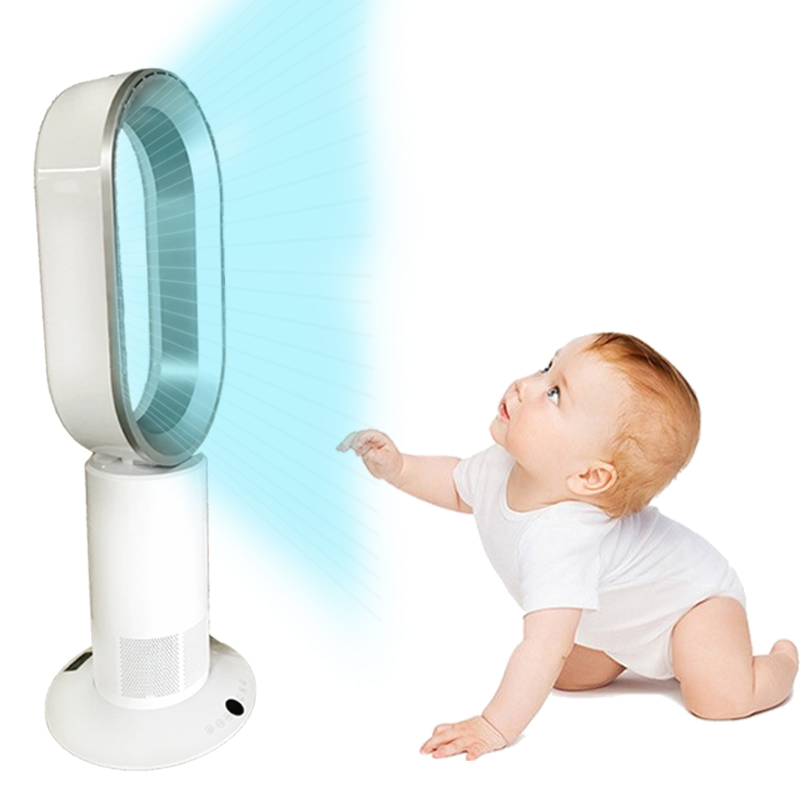 Energy-Saving Bladeless Tower Fan – Adjustable Speed for Home Comfort