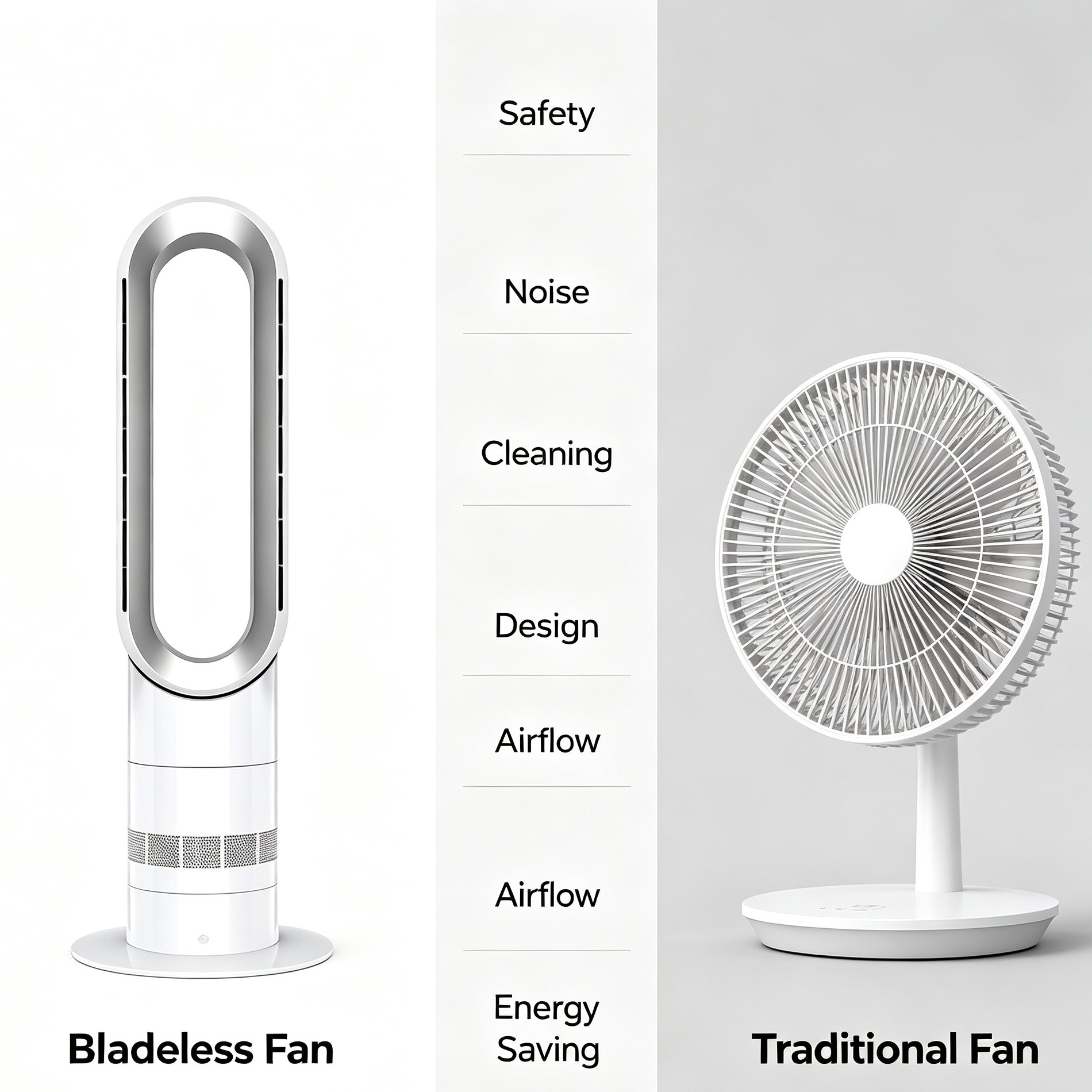Bladeless fan vs traditional fan comparison Bladeless fan vs traditional fan comparison