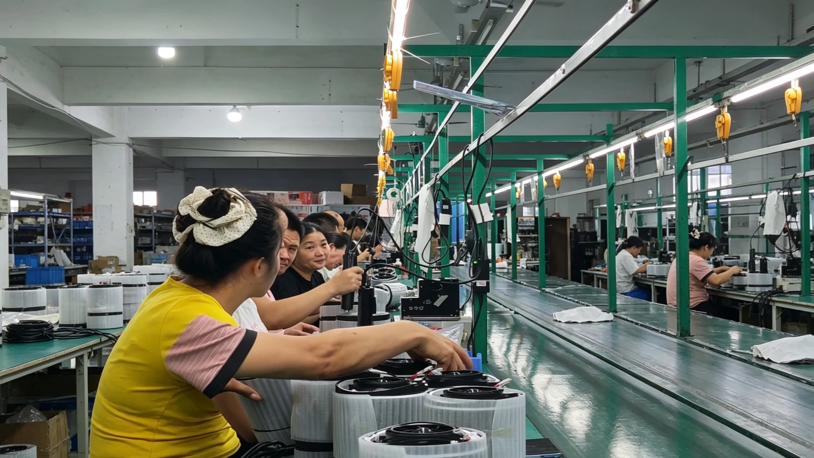 Bladeless fan supplier China factory production line